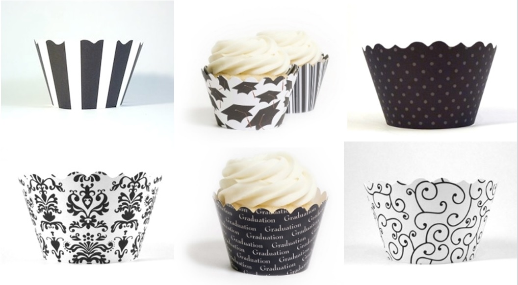 Recycled Cupcake Wrapers Graduation
